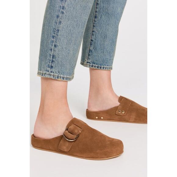 BEEK Chestnut Suede Vulture Clogs Brown Mules Size NIB - Picture 8 of 14